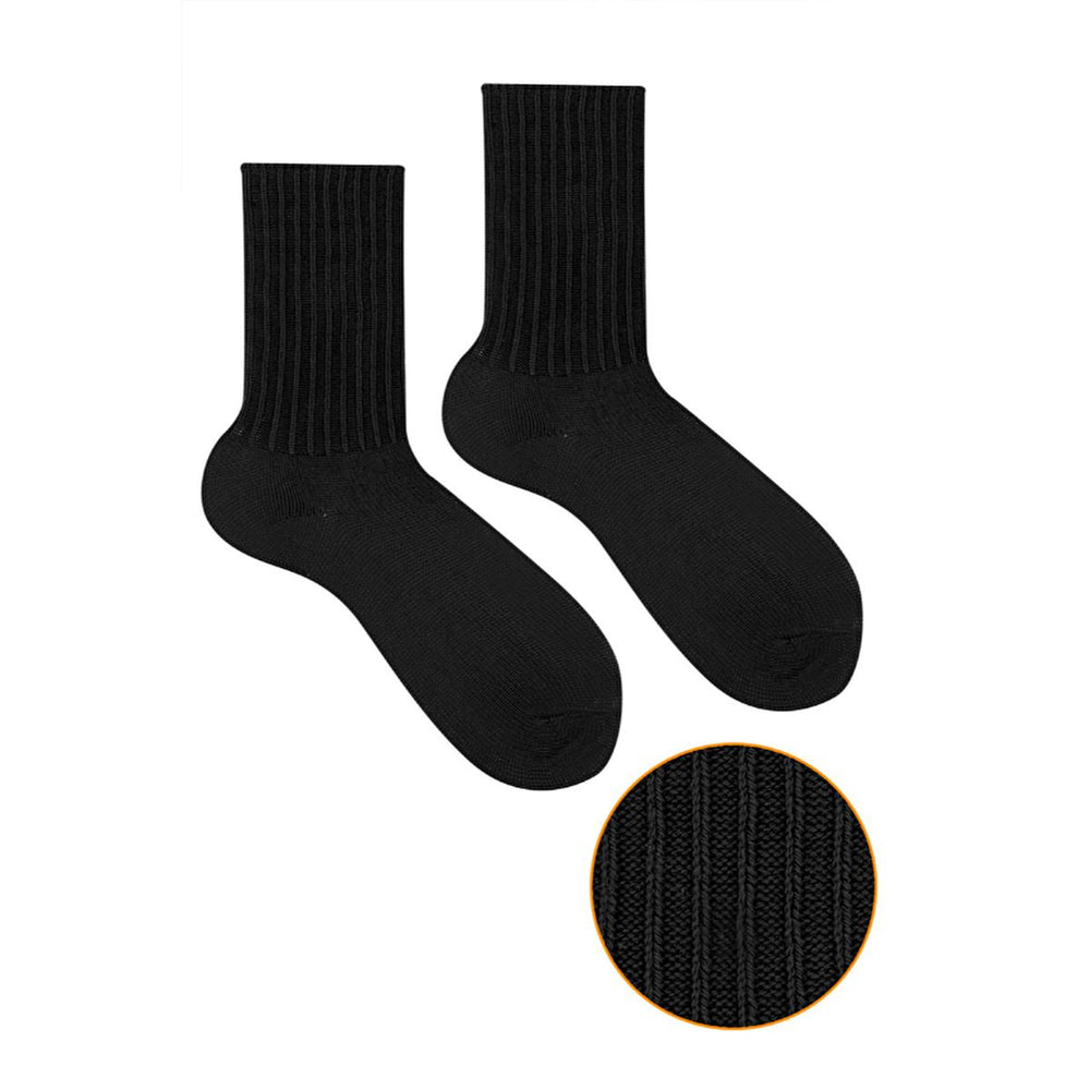 Ozzy Women's Woolen Socks - Black, Comfortable, Stretchy - Size 36/40 - view 3