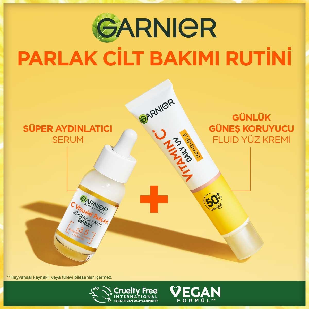 Garnier Daily Sunscreen Face Cream SPF50+ - Vitamin C Enriched, Vegan, Dermatologically Tested - 1.35 fl oz Garnier SPF50+ Daily Sunscreen Face Cream - Vitamin C & Vegan daily sunscreen, face cream with SPF50+, Vitamin C face cream, vegan skincare, dermatologically tested sunscreen, sun protection, brightening skincare, lightweight face cream, invisible texture, cruelty-free cosmetics, sensitive skin products, skincare essentials