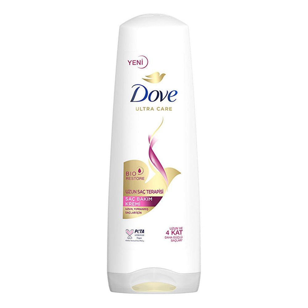 Dove Ultra Care Long Hair Therapy Conditioner - Repair Damaged Hair & Split Ends, Vegan & Cruelty-Free - 11.83 fl oz Dove Long Hair Therapy: Repair Damage & Split Ends - Vegan hair conditioner, long hair care, damaged hair treatment, split ends repair, vegan hair conditioner, cruelty-free hair care, hair growth conditioner, Dove hair conditioner, hair moisturizing conditioner, hair therapy conditioner, long hair, hair repair, split ends, breakage, vegan, cruelty-free, PETA approved, Bio-Restore Complex, Cer