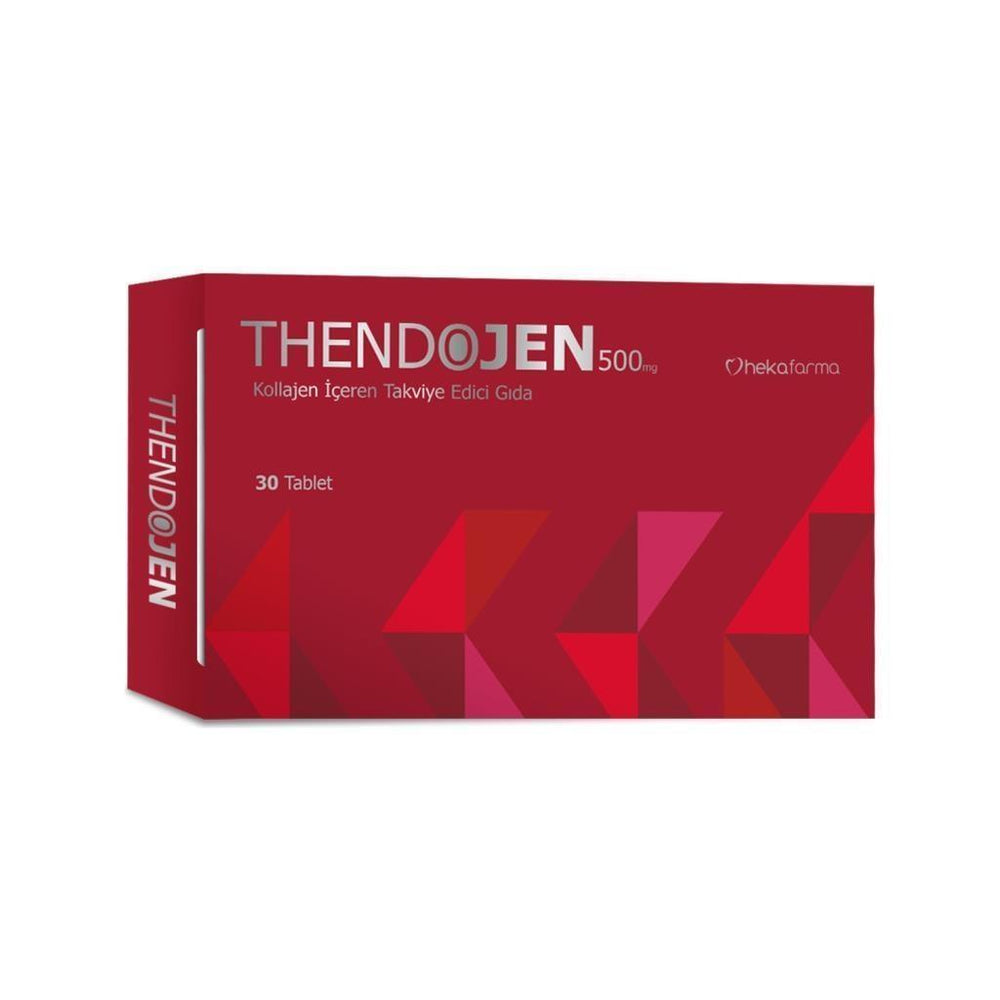 Thendojen Collagen Supplement for Joint Health & Skin Hydration - 500 mg Tablets with Hyaluronic - Vitamin & Supplement
