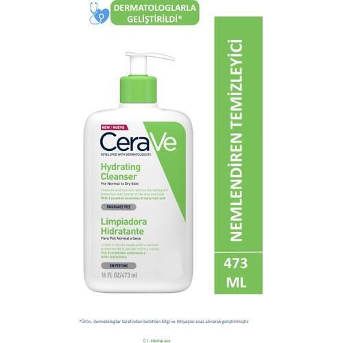 CeraVe Hydrating Facial Cleanser - Gentle, Non-Comedogenic & Fragrance-Free for Normal to Dry Skin - 16 fl oz CeraVe Hydrating Cleanser - Gentle & Fragrance-Free for Dry Skin CeraVe Hydrating Cleanser, Gentle Facial Cleanser, Hydrating Facial Wash, Non-comedogenic Cleanser, Fragrance-free Skincare, Normal to Dry Skin, Sensitive Skin, Ceramides, Hyaluronic Acid, Niacinamide, Skincare, Facial Care, Cleansing, Moisturizing, Skin Barrier Repair, Family Skincare, Gentle Skincare