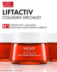 Vichy LiftActiv Collagen Specialist: Anti-Aging Face Cream - Reduce Wrinkles, Boost Skin Elasticity with Hyaluronic Acid & Vichy Thermal Water Vichy LiftActiv: Anti-Aging Cream - Reduce Wrinkles & Boost Elasticity Anti-aging cream, Collagen cream, Wrinkle reduction, Skin elasticity, Vichy Liftactiv, Hyaluronic acid cream, Anti-wrinkle face cream, Face cream for aging skin, anti-aging, collagen, hyaluronic acid, Vichy Thermal Water, Vichy, wrinkle cream, skin firming, face moisturizer, skincare, beauty, fine