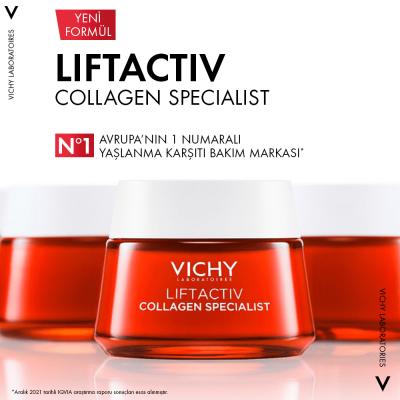 Vichy LiftActiv Collagen Specialist: Anti-Aging Face Cream - Reduce Wrinkles, Boost Skin Elasticity with Hyaluronic Acid & Vichy Thermal Water Vichy LiftActiv: Anti-Aging Cream - Reduce Wrinkles & Boost Elasticity Anti-aging cream, Collagen cream, Wrinkle reduction, Skin elasticity, Vichy Liftactiv, Hyaluronic acid cream, Anti-wrinkle face cream, Face cream for aging skin, anti-aging, collagen, hyaluronic acid, Vichy Thermal Water, Vichy, wrinkle cream, skin firming, face moisturizer, skincare, beauty, fine