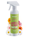 Metapet Pet Stain and Odor Remover Spray - Natural Flower Essence, 16.91 fl oz - Safe for Carpets, Upholstery, and - Toner