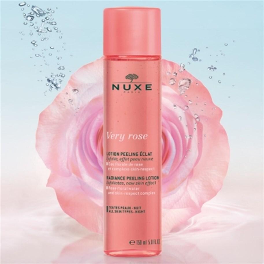 Nuxe Very Rose Radiance Peeling Lotion - Gentle Exfoliating & Moisturizing Skincare with Rose Water Nuxe Very Rose Radiance Peeling Lotion - Gentle Exfoliating Skincare Nuxe Very Rose Radiance Peeling Lotion, Exfoliating lotion, Moisturizing skincare, Glycolic Acid skincare, Rose water skincare products, gentle skincare, natural ingredients, skincare routine, smooth skin, hydrated skin, Rosa Damascena Flower Water, Glycolic Acid, Lactic Acid, Glycerin, sensitive skin, skincare essentials