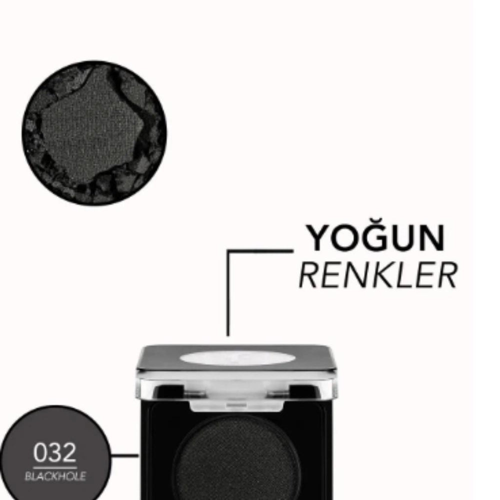Flormar Mono High-Pigment Pearlescent Eyeshadow 032 Blackhole