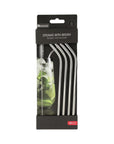 KPM 5-Piece Reusable Straw Set with Cleaning Brush