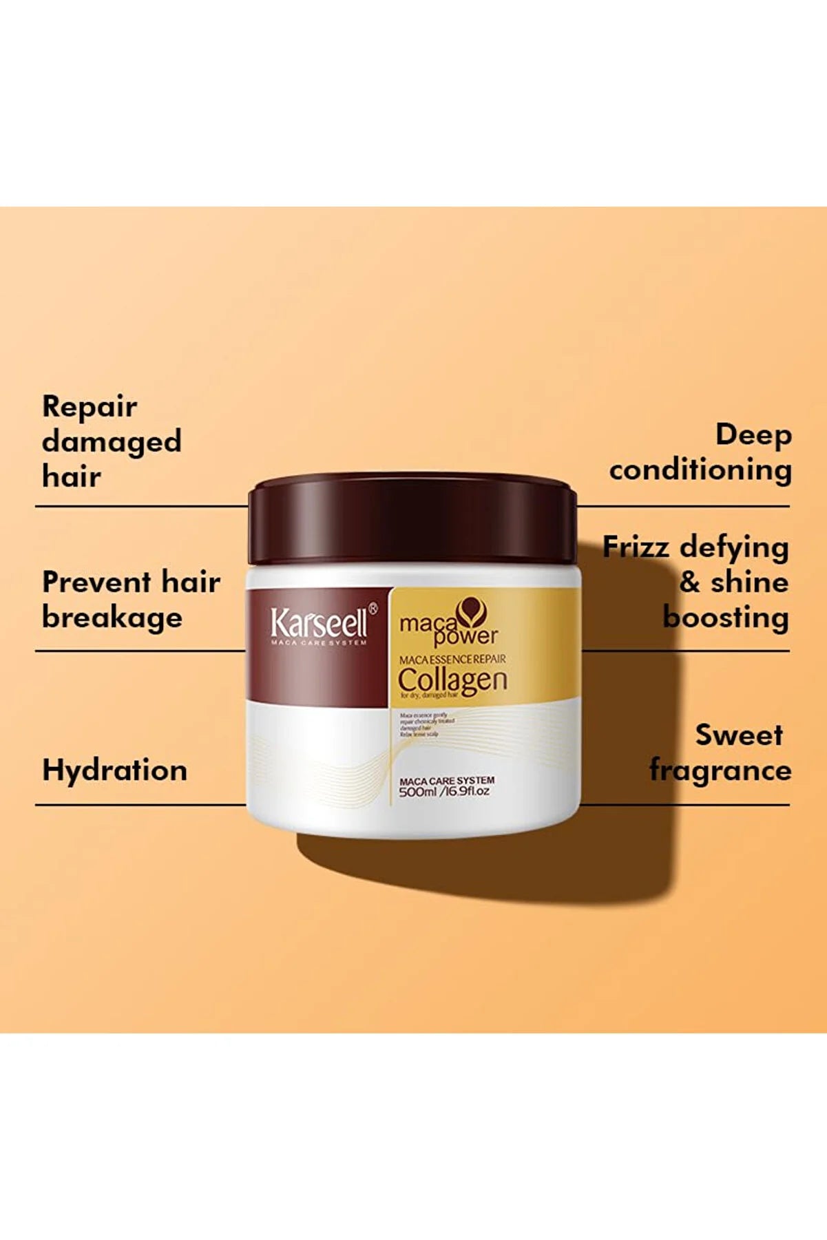 Karseell Collagen Hair Treatment Deep Repair Conditioning Hair Mask Essence 500ml