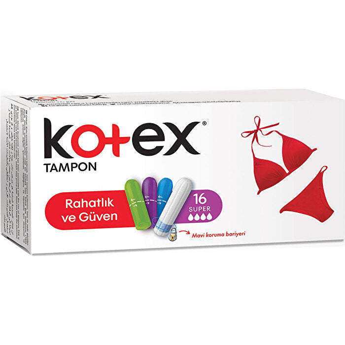 Kotex Super Tampons - 16 Count | Comfortable Protection