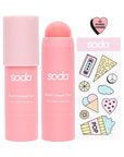 SODA Lip & Cheek Jel Allık 102 Fingers Crossed: Natural Buildable Cream Blush Stick for Lips & Cheeks - Easy Application & Blendable Formula SODA Fingers Crossed Gel Blush: Natural Lip & Cheek Color gel blush stick, cream blush, lip and cheek tint, natural blush makeup, easy to apply blush, buildable blush color, SODA blush, Fingers Crossed blush, blendable blush, multi-purpose blush, blush stick, cream blush stick, lip tint, cheek tint, natural makeup, easy application, buildable color, SODA makeup, SODA F