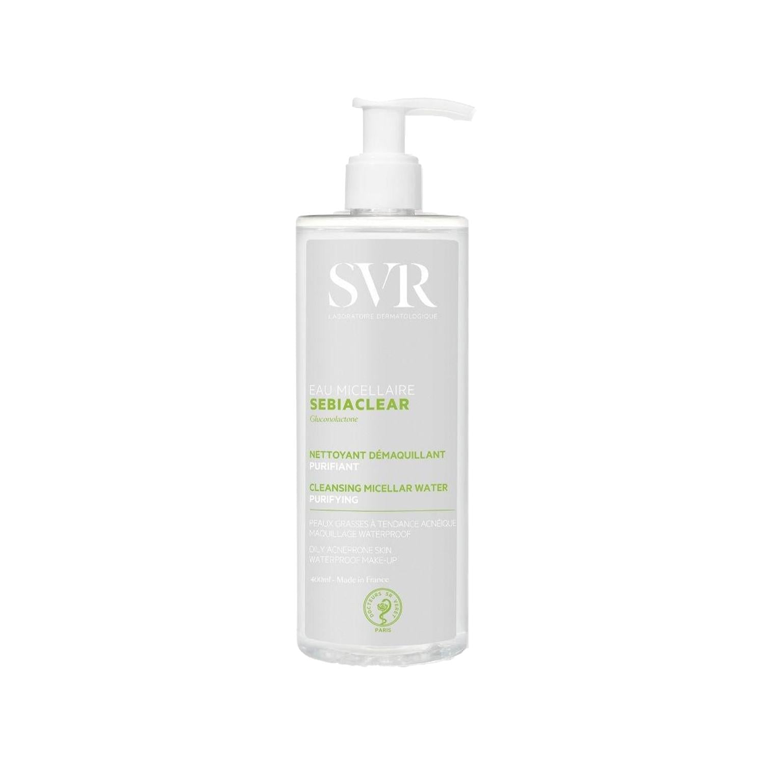 SVR Sebiaclear Micellar Water Refill: Gentle Makeup Remover & Sensitive Skin Cleanser - 400ml Hydrating Formula SVR Sebiaclear Micellar Water: Gentle Cleanser for Sensitive Skin micellar water, sensitive skin cleanser, makeup remover, SVR Sebiaclear, micellar water refill, gentle facial cleanser, acne prone skin cleanser, cleanser, face wash, gentle cleanser, hydrating cleanser, makeup removal, skin care, sensitive skin, acne prone skin, facial cleansing, skin cleansing, beauty, personal care, face, dirt re