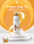 Dove Foam Shower Gel Argan Oil 200 ml x Derby Lady Blade