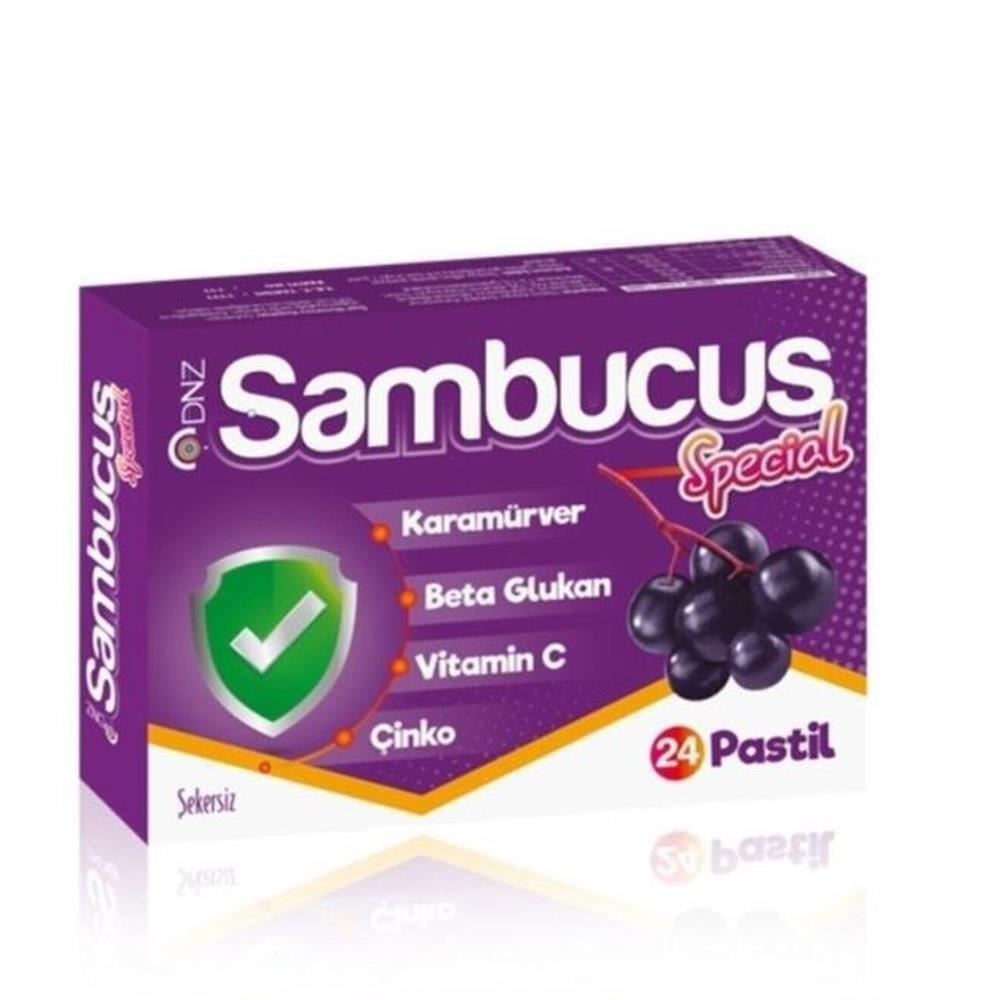 DNZ Sambucus Special 24 Pastil - Natural Immune Support with Sambucus, Beta Glucan, Vitamin C & Zinc DNZ Sambucus Special 24 Pastil - Immune Support Supplement Sambucus pastilles, immune support supplements, natural health products, Beta Glucan Vitamin C Zinc, herbal dietary supplements, health-conscious, natural immune support, dietary supplements, wellness products