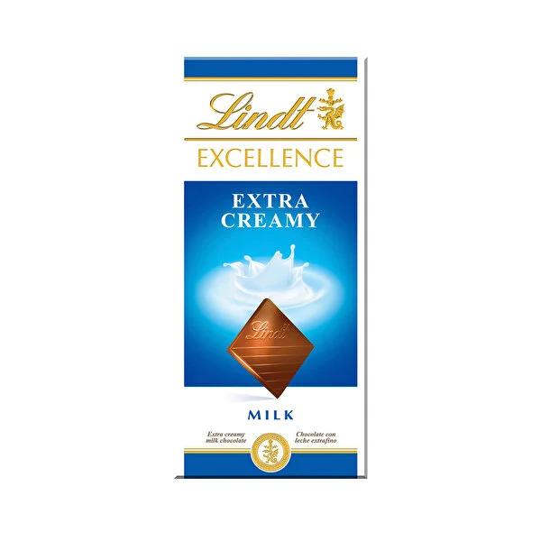 Lindt Excellence Milk Extra Creamy Chocolate Bar - Rich & Creamy 100g Premium Milk Chocolate Lindt Excellence Creamy Milk Chocolate Bar - 100g Lindt Excellence Milk Extra Creamy Chocolate, milk chocolate bar, premium chocolate, 100g chocolate, creamy chocolate, chocolate lovers, gift ideas, Swiss chocolate, smooth chocolate, rich chocolate