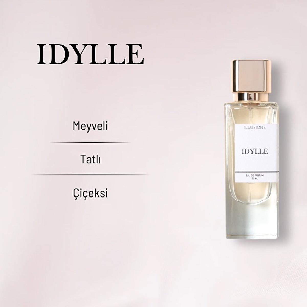 Illusione Idylle: Romantic Eau de Parfum for Women - Floral, Fruity, Jasmine & Patchouli Fragrance - 50ml Illusione Idylle: Romantic Women's Perfume - Floral & Fruity women's perfume, fragrance for women, romantic perfume, floral perfume, fruity perfume, jasmine perfume, patchouli perfume, Idylle perfume, Illusione perfume, Eau de Parfum, EDP, women's fragrance, perfume, fragrance, floral scent, fruity scent, jasmine scent, patchouli scent, romantic scent, elegant perfume, sensual perfume, date night perfum