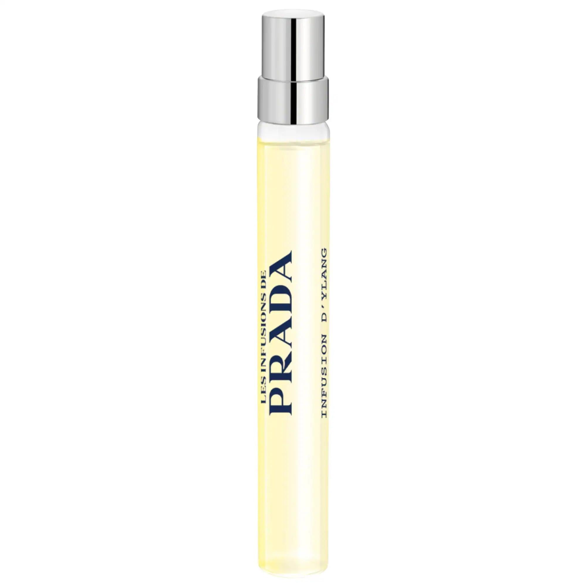 Prada Infusion d'Ylang Eau de Parfum Travel Spray - Unisex Fragrance with Ylang-Ylang, Bergamot & Sandalwood Prada Infusion d'Ylang Eau de Parfum - Luxurious Unisex Fragrance Prada Infusion d'Ylang, Eau de Parfum Travel Spray, Unisex fragrance, Ylang-ylang perfume, Citrus and woody scent, Travel-sized perfume, Floral fragrance, Luxury perfume, Saffiano leather, Prada fragrance, Perfume for her, Perfume for him, Gift for perfume lovers, Premium fragrance, Travel spray, Compact perfume