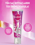 Elidor 7-in-1 Leave-in Hair Care Cream - Nourishing, Anti-Frizz, Heat Protectant Elidor 7-in-1 Leave-in Hair Cream - Nourish & Protect leave-in hair cream, multi-benefit hair care, hair nourishment, anti-frizz hair product, collagen hair care, hair care routine, simplify hair care, nourishing hair cream, heat protectant hair product, long-lasting fragrance, frizz control, soft hair, shiny hair, healthy hair, busy individuals, convenience hair care