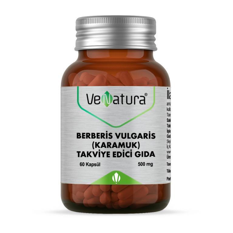 VeNatura Berberis Vulgaris 60 Capsules - Natural Health Supplement for Adults VeNatura Berberis Vulgaris 60 Capsules - Natural Health Supplement Berberis Vulgaris supplement, Karamuk extract capsules, Herbal dietary supplement, Natural health products, Berberis Vulgaris 500 mg, Dietary Supplement, Health Supplement, Wellness, Adults, Herbal Extract, Complementary Nutrition