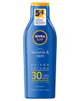 NIVEA Sun SPF 30 Sunscreen Lotion: 48H Moisturizing UVA UVB Protection, Water Resistant, Ocean Friendly - Sensitive Skin Sun Protection NIVEA SPF 30 Sunscreen: UVA UVB Protection & Moisturizing sunscreen lotion, SPF 30 sunscreen, UVA UVB protection, moisturizing sunscreen, water resistant sunscreen, sun protection for sensitive skin, ocean friendly sunscreen, NIVEA sunscreen, sunscreen for face and body, sun protection, skin hydration, sensitive skin, UVA protection, UVB protection, water resistance, ocean-
