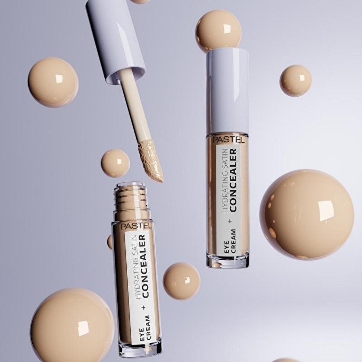 Pastel Makeup Eye Cream Concealer: 2-in-1 Hydrating Satin Concealer & Brightening Eye Cream for Dark Circles - Göz Kremi Aydınlatıcısı Pastel Eye Cream Concealer: Hydrating Dark Circle Eraser eye cream concealer, hydrating eye cream, satin concealer, dark circle concealer, brightening eye cream, eye care makeup, göz kremi, göz altı kapatıcısı, 24-hour hydration concealer, eye cream, concealer, hydrating, satin finish, dark circles, brightening, skin care, makeup, beauty, cosmetics, all skin types, white flo