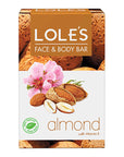 Lole Almond Solid Soap 100g - Natural Moisturizing Bar | Pure Plant-Based