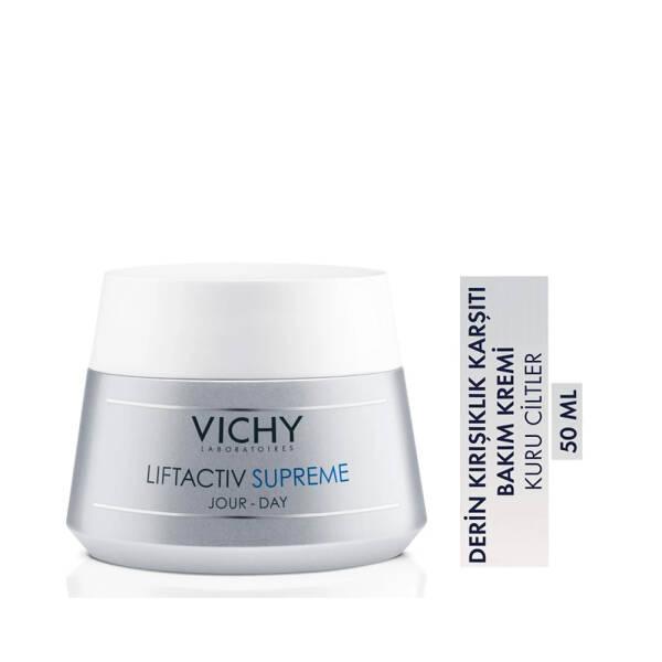 Vichy Liftactiv Supreme Anti-Aging Face Cream for Dry Skin - 1.69 fl oz, Reduces Fine Lines & Wrinkles Vichy Liftactiv Supreme Anti-Aging Cream - 1.69 fl oz Anti-aging face cream, Dry skin moisturizer, Wrinkle reduction, Vichy Liftactiv Supreme, Kuru cilt kremi, Anti-aging skincare, Sensitive skin care, Hydrating face cream, Fine line reduction, Skincare for dry skin, Vichy skincare