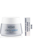 Vichy Liftactiv Supreme Anti-Aging Face Cream for Dry Skin - 1.69 fl oz, Reduces Fine Lines & Wrinkles Vichy Liftactiv Supreme Anti-Aging Cream - 1.69 fl oz Anti-aging face cream, Dry skin moisturizer, Wrinkle reduction, Vichy Liftactiv Supreme, Kuru cilt kremi, Anti-aging skincare, Sensitive skin care, Hydrating face cream, Fine line reduction, Skincare for dry skin, Vichy skincare