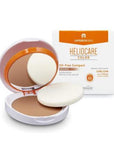 Heliocare Color SPF 50 Oil-Free Compact Sunscreen for Medium to Dark Skin Tones - Brown Heliocare SPF 50 Oil-Free Compact Sunscreen - Brown sunscreen compact, oil-free sunscreen, SPF 50, medium skin tone sunscreen, dark skin tone sunscreen, antioxidant sunscreen, compact sunscreen, daily sun protection, travel sunscreen, oily skin sunscreen, acne-prone skin sunscreen, sun protection, skin care, cosmetics, beauty products