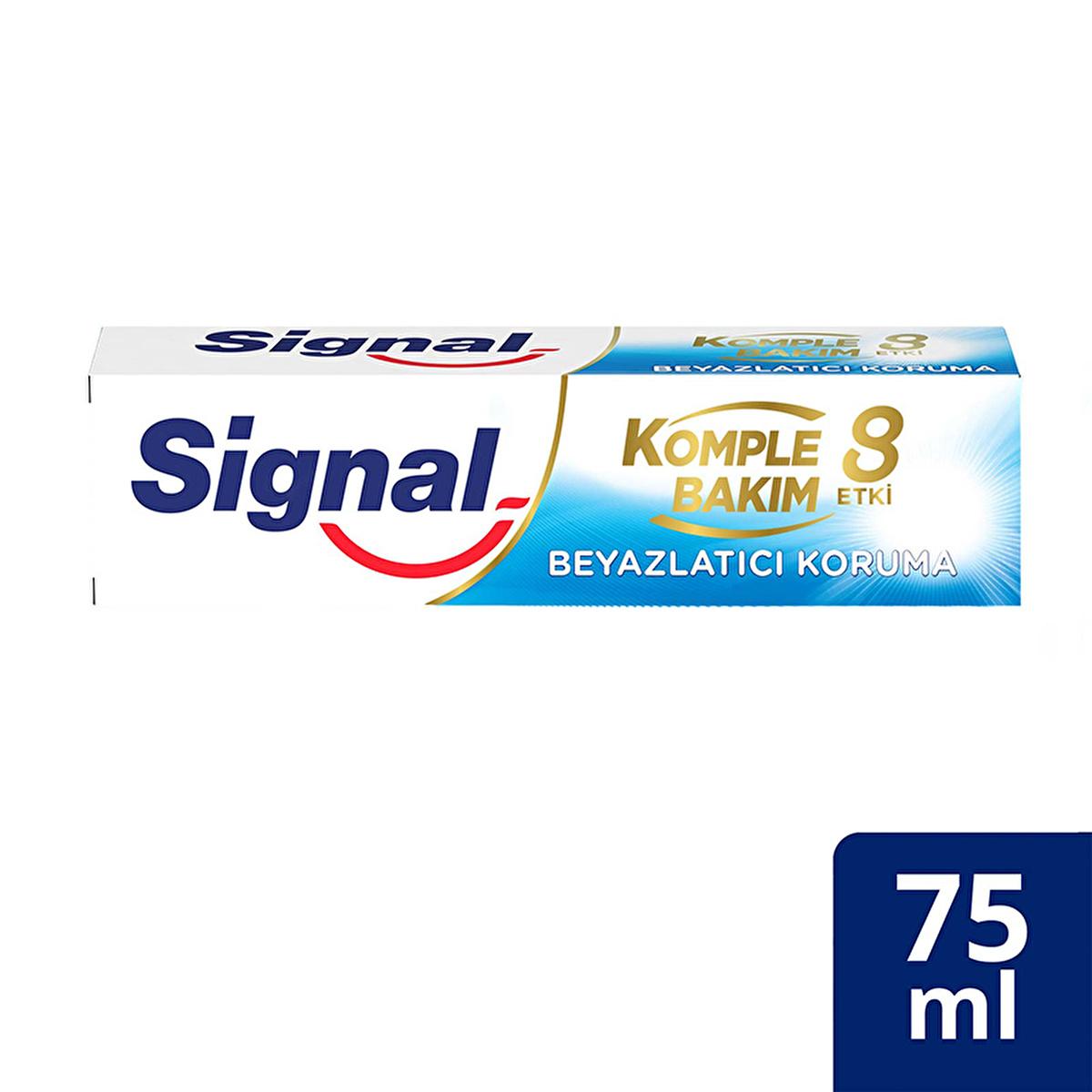 Signal Komple Bakım 8 Etki Diş Macunu Beyazlatıcı Koruma - Family Toothpaste with 8 Oral Care Benefits Signal Komple Bakım 8 Etki Diş Macunu - Family Toothpaste Signal Komple Bakım 8 Etki Diş Macunu, Family toothpaste, Whitening toothpaste, Triclosan-free toothpaste, Oral care with Zinc Citrate, Comprehensive oral care, Family oral hygiene, Healthy gums, Tartar prevention, Clinically proven toothpaste, Oral care for all ages