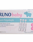 Bruno Baby Saline Solution for Nasal and Eye Care - 5ml x 10 Units, Preservative-Free, Gentle for Newborns Bruno Baby Saline Solution - Gentle Nasal & Eye Care baby saline solution, physiological saline drops for newborns, nasal cleaning for infants, eye care for babies, preservative-free baby hygiene products, baby care, newborn hygiene, gentle baby products, saline drops, baby nasal care, baby eye care