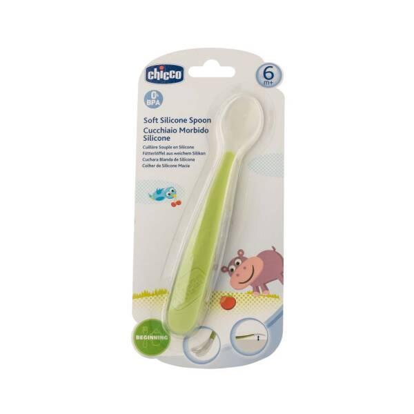 Chicco Soft Silicone Baby Spoon Green 6 Months+ - Gentle on Gums, BPA-Free, Ergonomic Design Chicco Soft Silicone Baby Spoon - Safe & Ergonomic baby spoon, silicone baby spoon, BPA-free baby utensils, soft baby spoon, ergonomic baby feeding, baby feeding essentials, weaning process, baby gadgets, infant care, newborn accessories