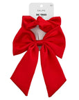 Eklips Red Satin Hair Scrunchies for Gentle Hold 2-Pack