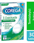 Corega Dental Prosthesis Cleaning Tablets - Effervescent Solution for Denture Hygiene - 30 Tablets - image 3