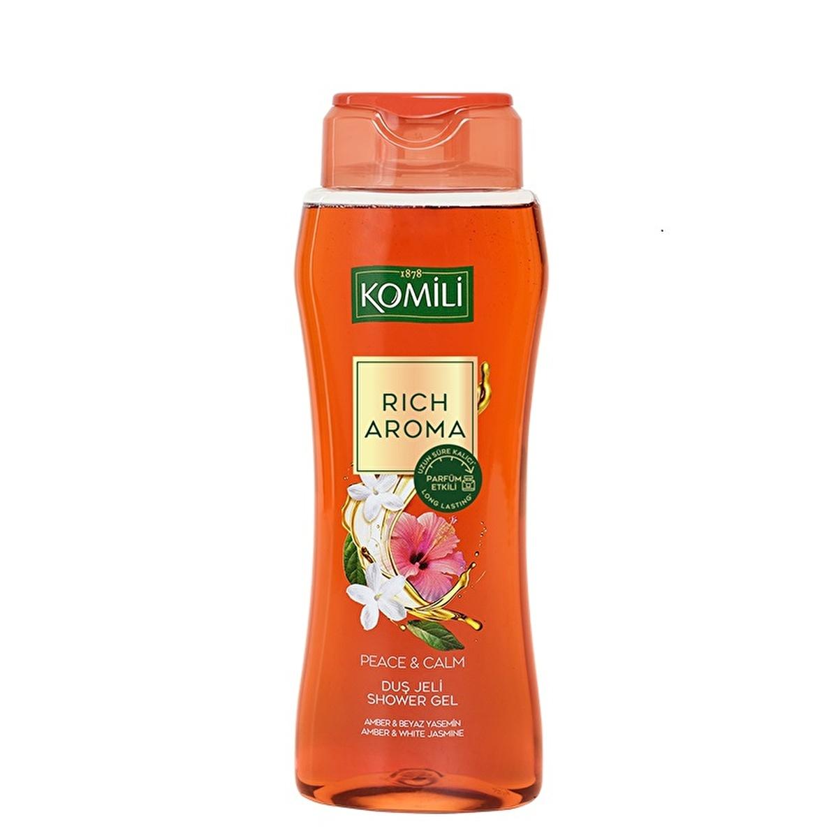 Komili Rich Aroma Peace & Calm Shower Gel - Calming, Long-Lasting Fragrance, 16.91 fl oz Komili Peace & Calm Shower Gel - Calming & Long-Lasting Shower Gel, Calming Shower Gel, Rich Aroma Shower Gel, Peace & Calm Shower Gel, Long-lasting fragrance shower gel, Relaxing Shower Products, Calming Scents, White Jasmine, Amber, Personal Care, Hygiene, Fragrant Shower Gel, Self-Care, Wellness, Luxury Shower Experience