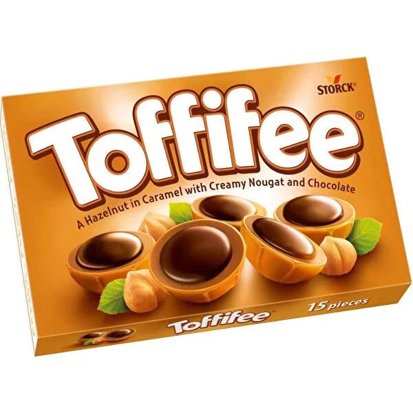 Toffifee Chocolate: Caramel Hazelnut Candy - Scrumptious Chocolate Covered Hazelnuts, The Perfect European Chocolate Treat, 125g Toffifee Chocolate: Caramel Hazelnut Candy - Sweet European Treat Toffifee chocolate, caramel hazelnut candy, chocolate covered hazelnut, European chocolate candy, hazelnut caramel treat, chocolate cream candy, Toffifee 125g, German chocolate, chocolate and nut snack, chocolate candy, caramel candy, hazelnut, chocolate cream, snack, treat, coffee companion, globally popular, Germa