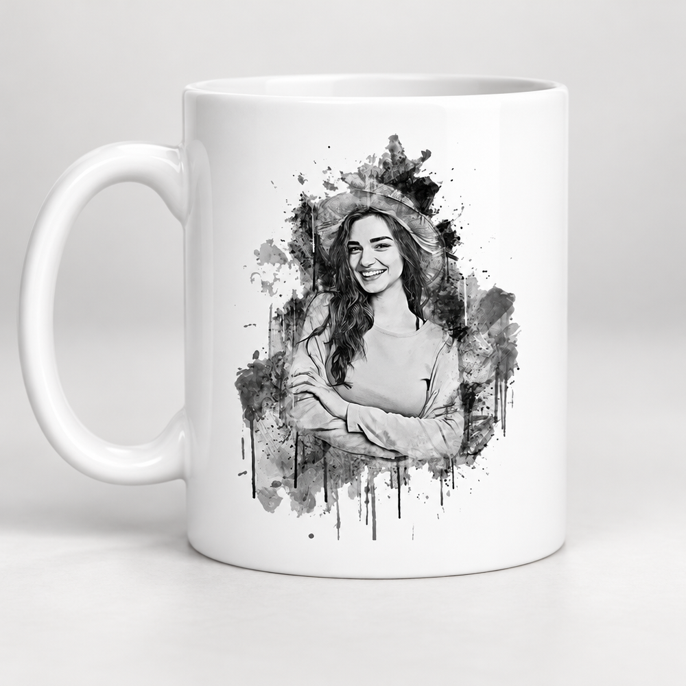 Personalized Pencil Sketch Mug