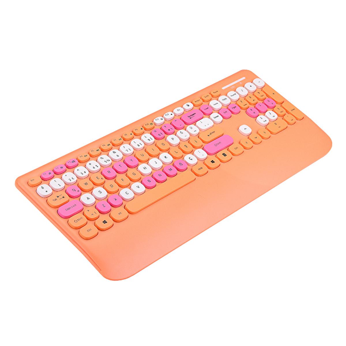 Everest Wireless Keyboard and Mouse Set - 2.4Ghz USB Receiver, 1600 DPI Mouse, TR-Q Layout Everest Wireless Keyboard & Mouse Set - 2.4Ghz, 1600 DPI Wireless Keyboard Mouse Set, Kablosuz Klavye Mouse, Multimedia Keyboard, TR Layout Keyboard, 1600 DPI Wireless Mouse, clutter-free workspace, reliable wireless connectivity, precise cursor control, comfortable typing experience