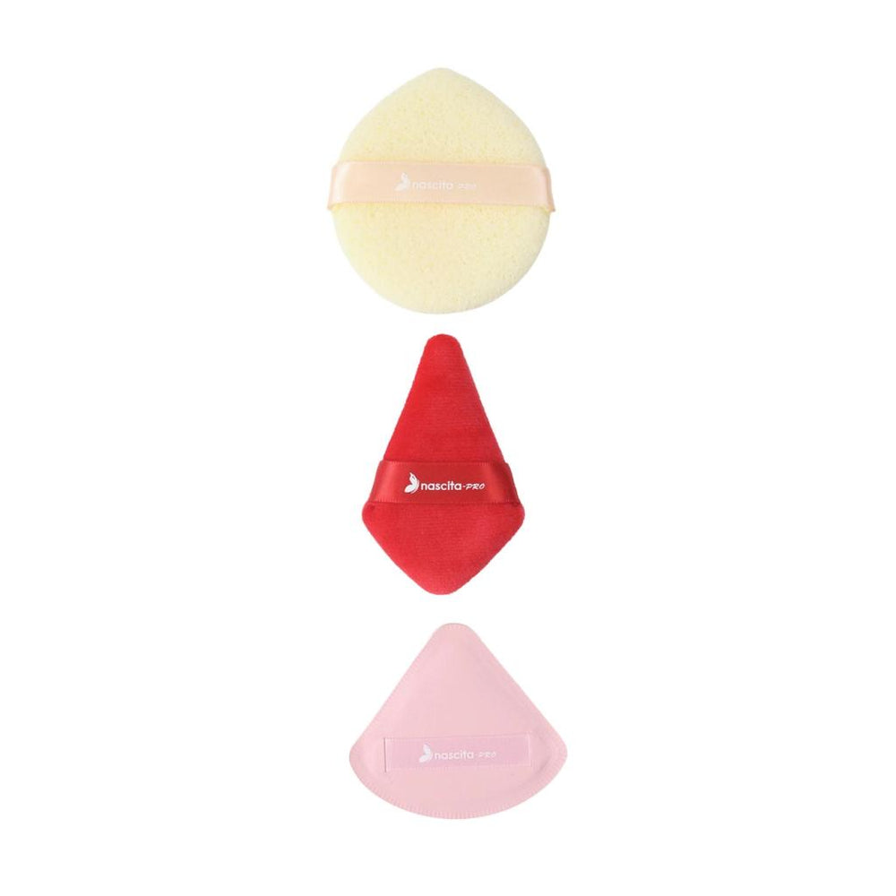 Nascita 3-Piece Powder Puff Set for Flawless Makeup Application