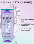 L'Oreal Elvive Hydra Hyaluronic Oily Hair Shampoo 300ml - Purifying - view 2