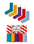 Carnaval Pastel Colored Socks 5-Pack - Comfortable, Stylish, and Convenient Casual Footwear for Fashion Enthusiasts - view 6