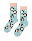 Carnaval Socks Penguin Crew Socks Soft Cotton Blend 1 Pair