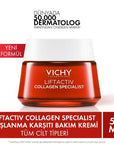 Vichy LiftActiv Collagen Specialist: Anti-Aging Face Cream - Reduce Wrinkles, Boost Skin Elasticity with Hyaluronic Acid & Vichy Thermal Water Vichy LiftActiv: Anti-Aging Cream - Reduce Wrinkles & Boost Elasticity Anti-aging cream, Collagen cream, Wrinkle reduction, Skin elasticity, Vichy Liftactiv, Hyaluronic acid cream, Anti-wrinkle face cream, Face cream for aging skin, anti-aging, collagen, hyaluronic acid, Vichy Thermal Water, Vichy, wrinkle cream, skin firming, face moisturizer, skincare, beauty, fine