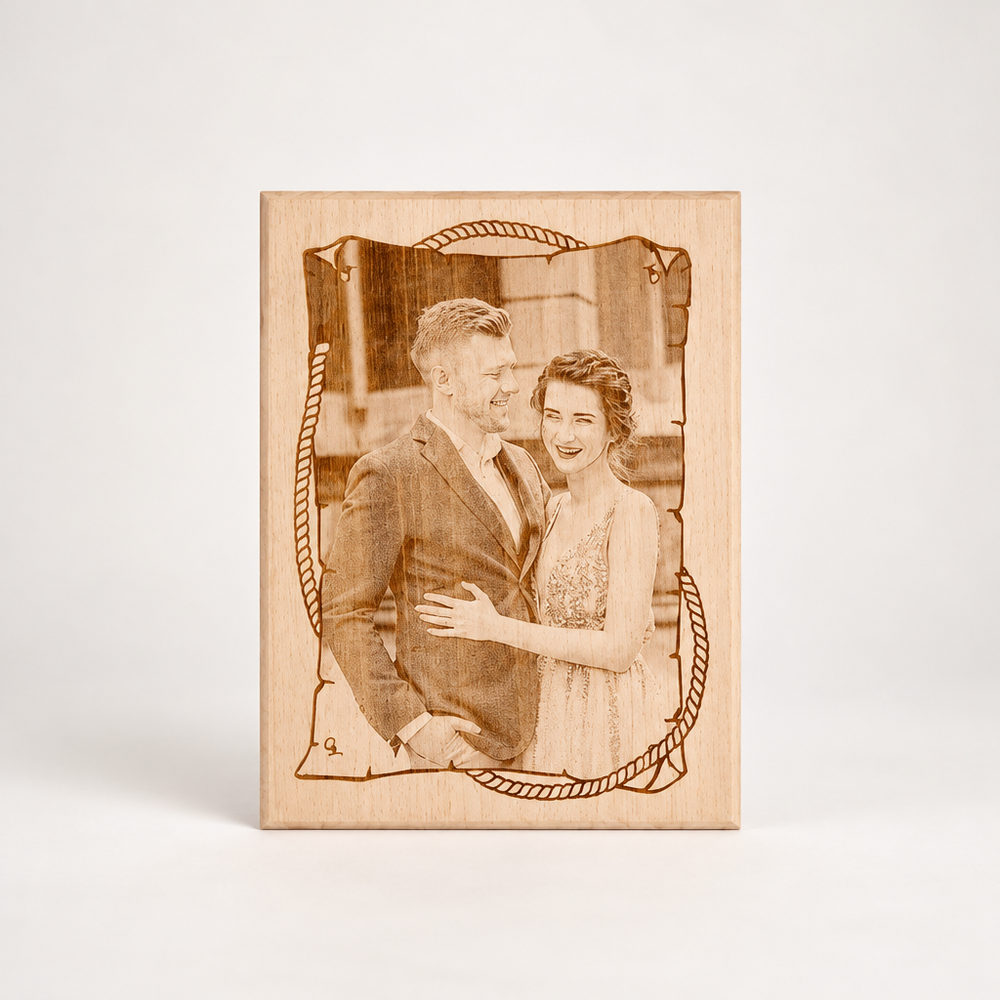 Personalized Wooden Photo Gift for Your Sweetheart