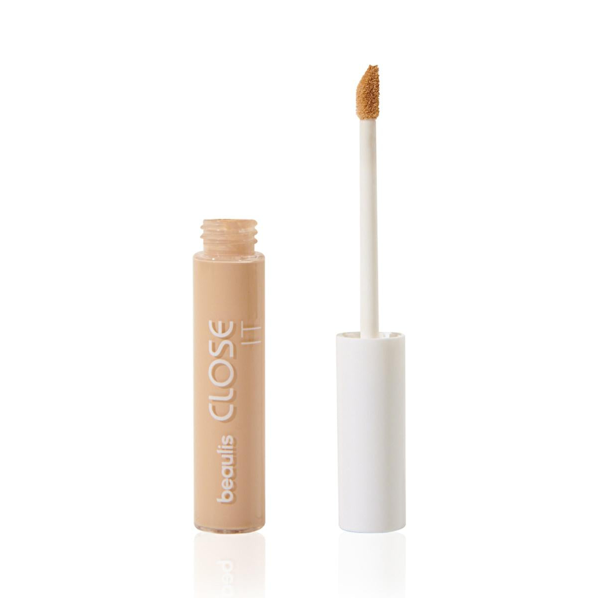 beaulis close it liquid concealer in pale almond, application of beaulis close it liquid concealer Beaulis Close It Liquid Concealer - Pale Almond for Flawless Skin | 0.33 fl. oz. Beaulis Close It Liquid Concealer - Pale Almond beaulis, liquid-concealer, makeup, flawless-skin, pale-almond, high-coverage, skincare, beauty, conceal, ai-generated