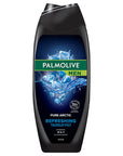 Palmolive Men Pure Arctic Body Wash 500ml - 4-in-1 Formula | Freshness - Shampoo