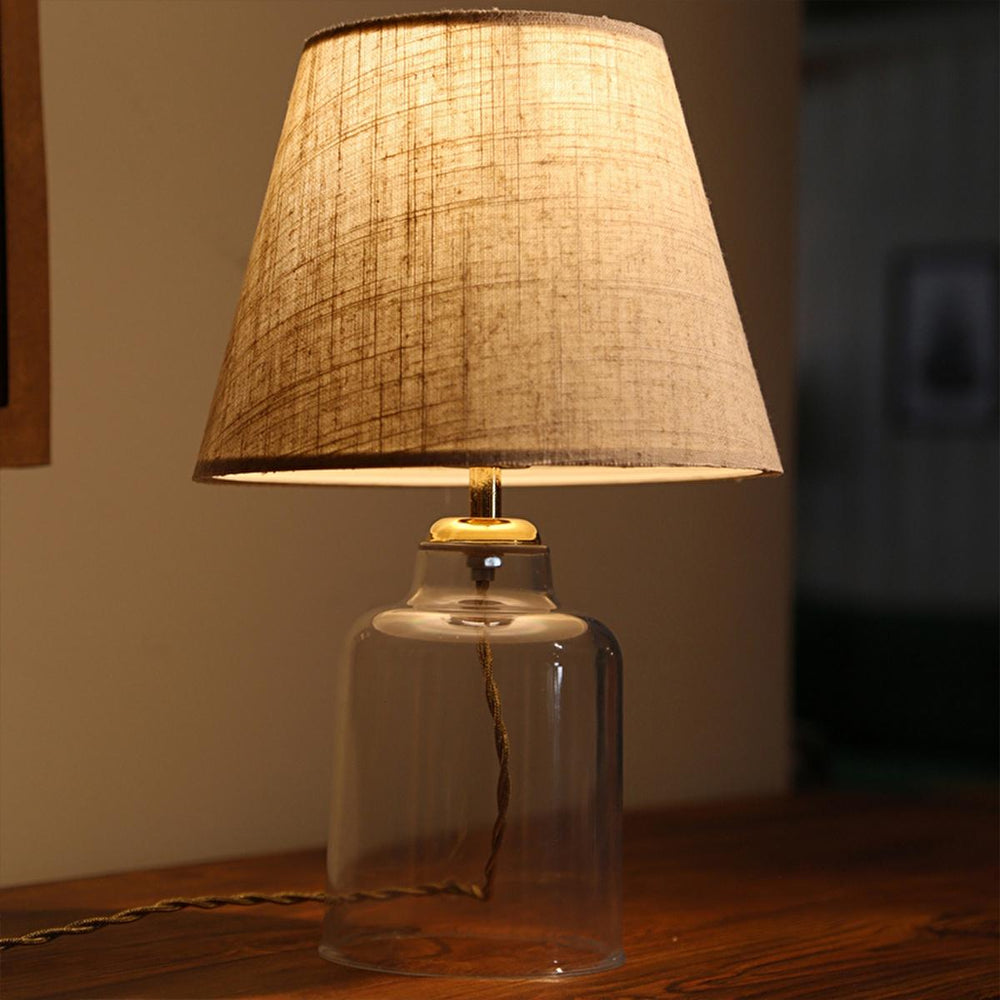 Homing Table Lamp with Kristal Plastic Body and Kumaş Shade - Energy-Efficient LED Lighting Solution - view 4