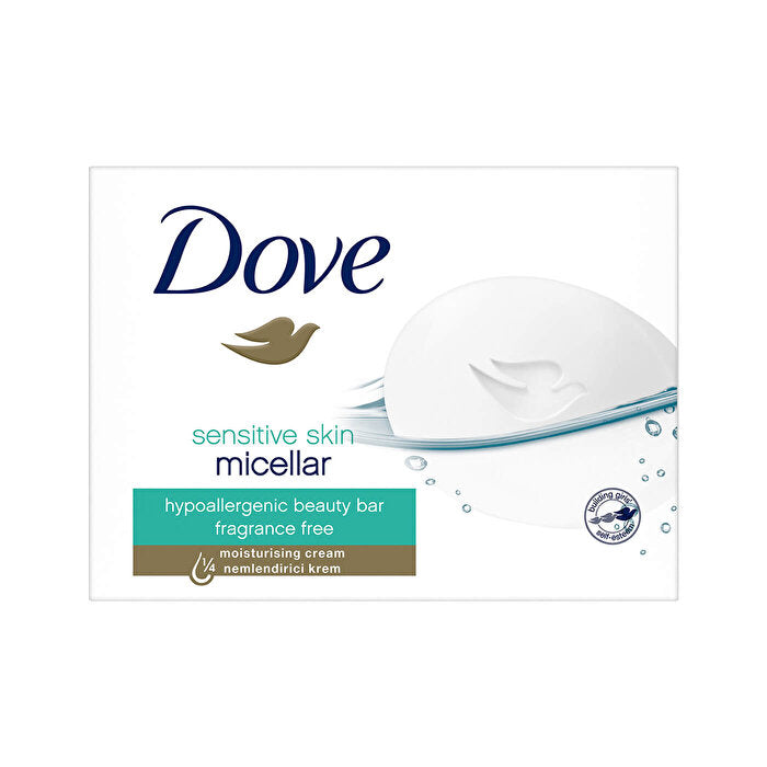 Dove Micellar Cream Bar for Sensitive Skin 90g - Gentle Cleanser | Hydrating