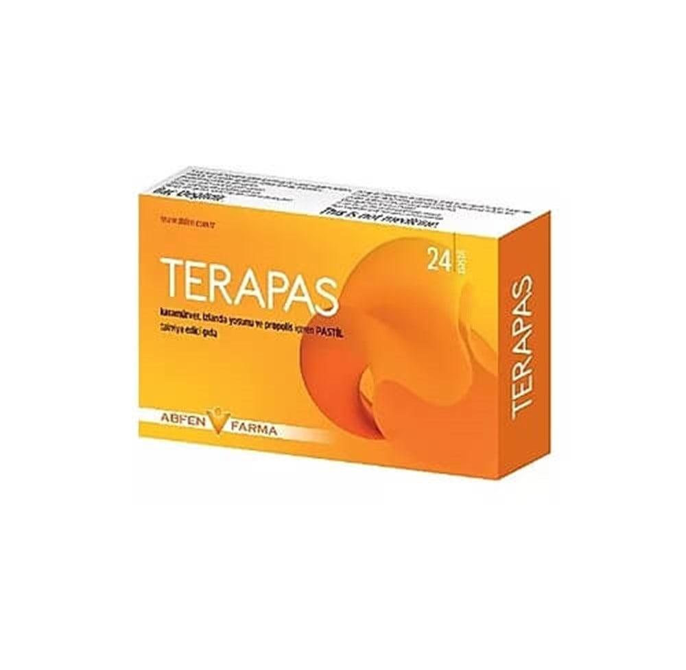 Terapas - Natural Throat Relief Lozenges with Propolis & Iceland Moss - 24 Count Terapas Natural Throat Lozenges - Propolis & Iceland Moss throat lozenges, natural throat relief, propolis lozenges, herbal pastilles, Iceland Moss throat comfort, throat comfort, natural remedies, health-conscious, herbal ingredients, cold and flu relief, immune support