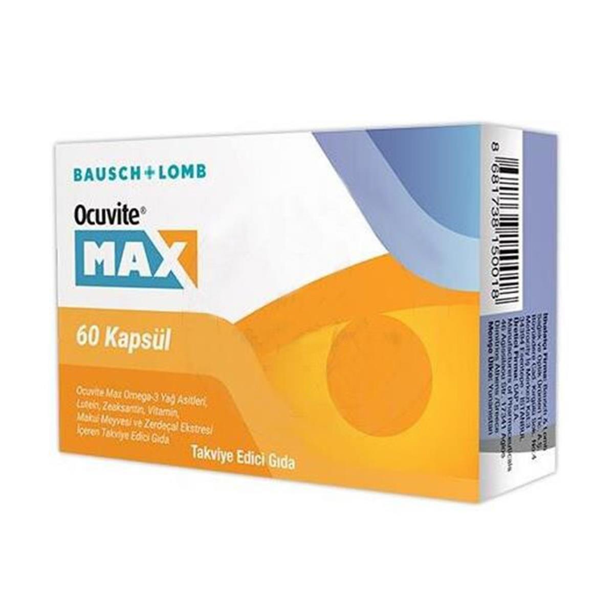 Ocuvite Ocuvite Max Eye Health Supplement with Omega-3, Lutein, and Zeaxanthin - 60 Capsules Ocuvite Max Eye Health Supplement - 60 Capsules Ocuvite Max, eye health supplement, omega-3 supplement, lutein and zeaxanthin, dietary supplement for vision support, vision care, eye care supplements, nutritional supplements, health and wellness, dietary supplements