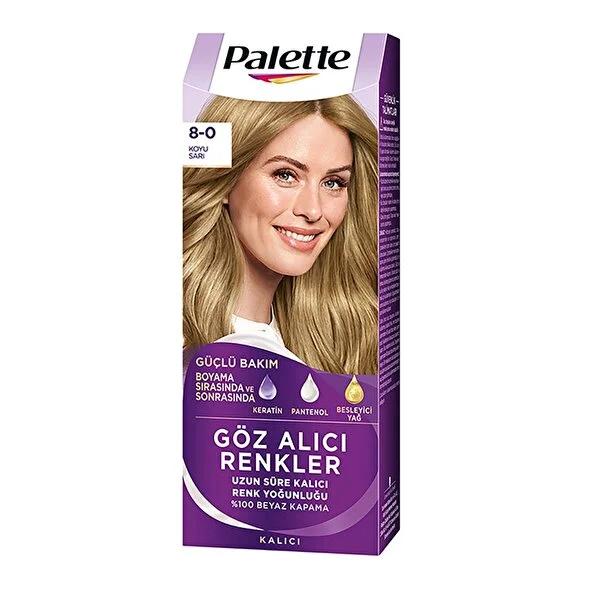 Palette Hair Dye: Intense Dark Blonde 8-0, Long Lasting Permanent Hair Color | Vibrant Home Hair Coloring Kit Palette Dark Blonde Hair Dye 8-0 | Permanent, Vibrant Color hair dye, dark blonde hair dye, palette hair dye, permanent hair color, 8-0 hair dye, light blonde hair dye, hair coloring, home hair dye, hair color, blonde hair, hair dye kit, hair color kit, vibrant hair color, long lasting hair color, intense hair color, women's hair dye, at home hair dye, coloring, beauty, hair care